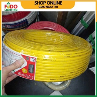 Dây điện 100M bọc dẹp mềm CADIVI VCMO 2x1.5, 2x 2.5, 2x 4.0, 2x 6.0 chính hãng