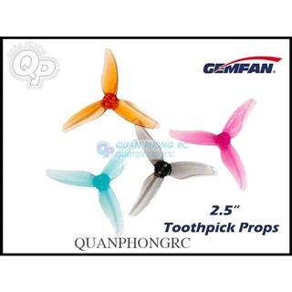  4 Cặp Cánh 3 Lá 2.5 inch GEMFAN 2512 3 Blades Flash Propellers  8 Pcs Set  