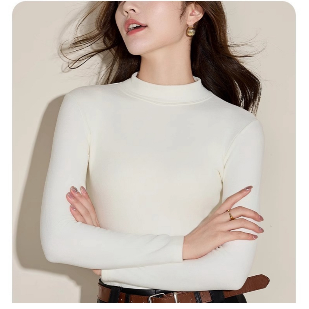 Áo thun dài tay cổ 3p siêu co giãn chất cotton mịn dày dặn Justdun A99 | BigBuy360 - bigbuy360.vn