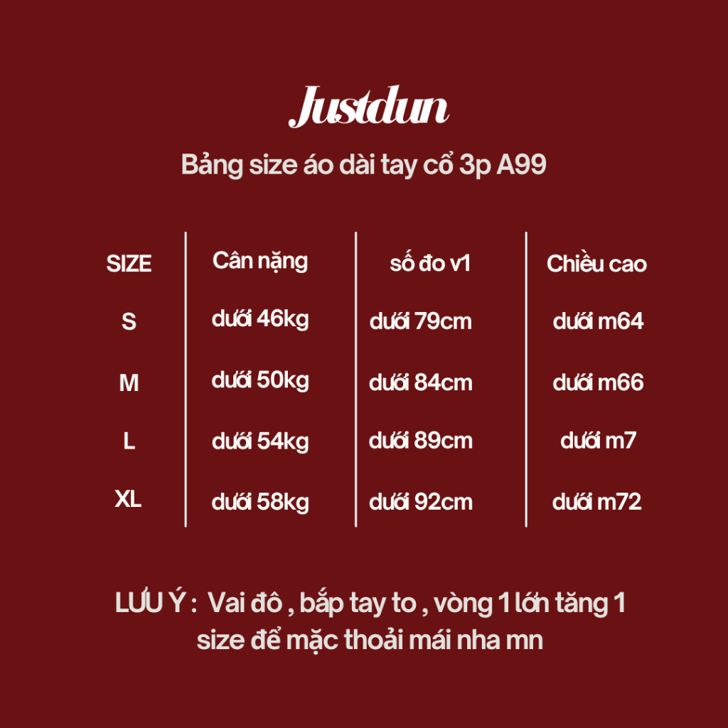 Áo thun dài tay cổ 3p siêu co giãn chất cotton mịn dày dặn Justdun A99 | BigBuy360 - bigbuy360.vn