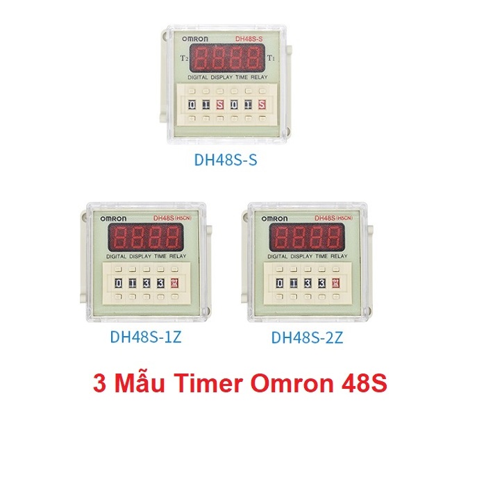 Timer Dh48 Ss - Dh48 1Z - Dh48 2Z Loại Xịn, Đồng Hồ Hẹn Giờ Thiết Bị, Rơ Le Thời Gian (Đã Gồm Đế)
