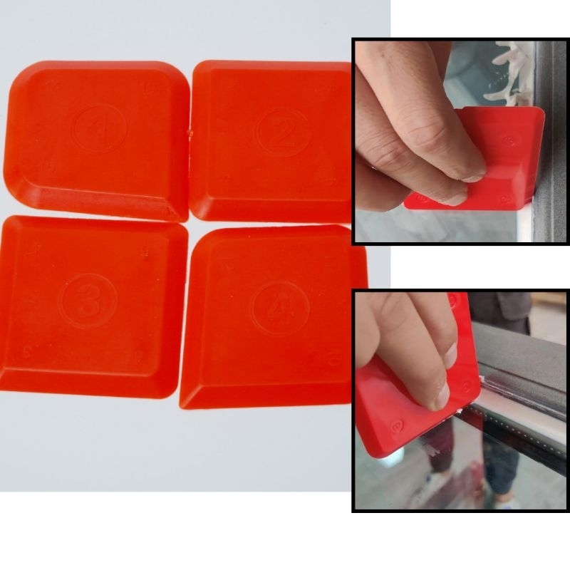 Bộ 4 miếng vuốt keo, miết đường keo, gạt, vét đường keo đa năng