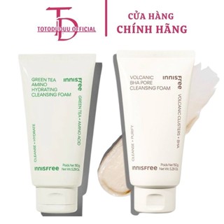 Sữa Rửa Mặt Trà Xanh Innisfree Green Tea Foam Cleanser 150ml Hàn Quốc Giúp Làm Sạch gily beauty