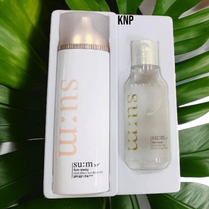 (Date 03/2029) Set kem chống nắng nâng tone Sum multi 100ml