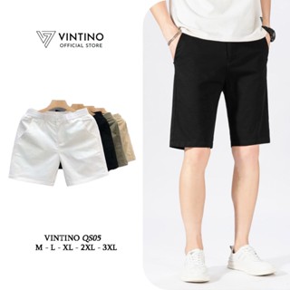 Quần Short Nam, Quần Kaki Nam Vintino_fashion Ngắn Cạp Chun Khuy Cúc Vải Mềm Mại Co Giãn Thoáng Mát QS05