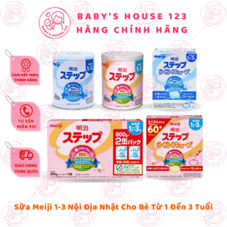 CHÍNH HÃNG] Sữa Meiji 1-3 - Meiji Step Milk Nhật Bản - Hộp 800g – Dành cho bé từ 1 đến 3 tuổi – Mẫu mới 2025