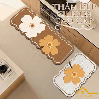 Thảm bếp chất liệu silicon hàng nhập Genji Decor