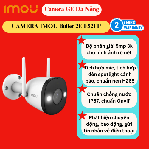 Camera Wifi 5MP IPC-F52FP-IMOU tích hợp đèn Spotlight