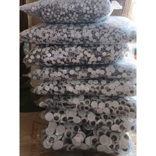 Combo 10 túi mắt thú - mắt liếc nhựa dùng làm mắt con vật mắt thú nhồi bông