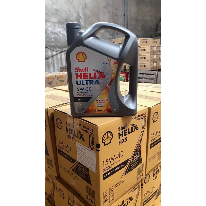 Shell helix Ultra 5w30-nhập khẩu Hồng Kong can 4L