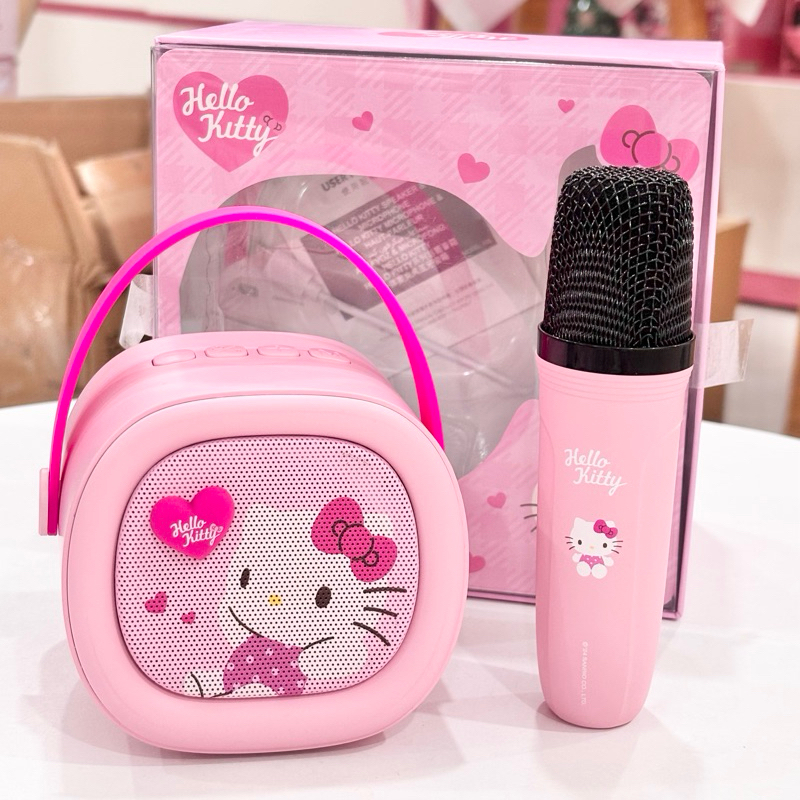 [Sẵn Hàng HCM] Loa Bluetooth Và Micro Hello Kitty Miniso Chính Hãng