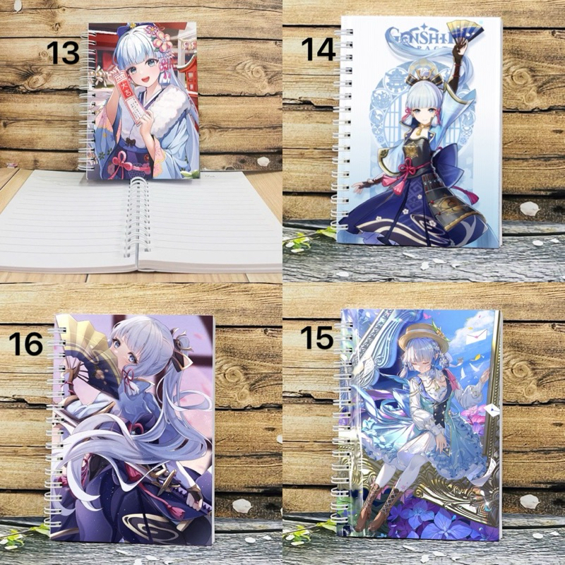 Sổ Kamisato Ayaka Genshin impact lò xo/ tập sổ tay Kamisato Ayaka