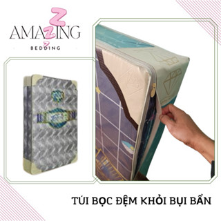 Túi bọc đệm 3 gấp; 2 gấp; đệm phẳng ( bảo vệ đệm khỏi bụi bẩn, nước) loại dày 2 khoá kéo nhận may theo yêu cầu