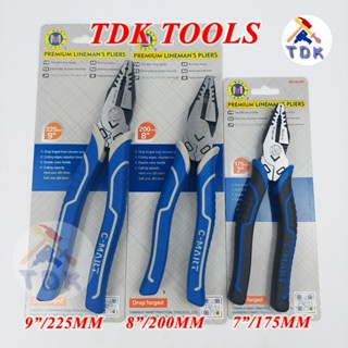 Kìm điện đa năng đủ cỡ 7" 8" 9" C-Mart B0142, kìm điện công nghiệp cao cấp