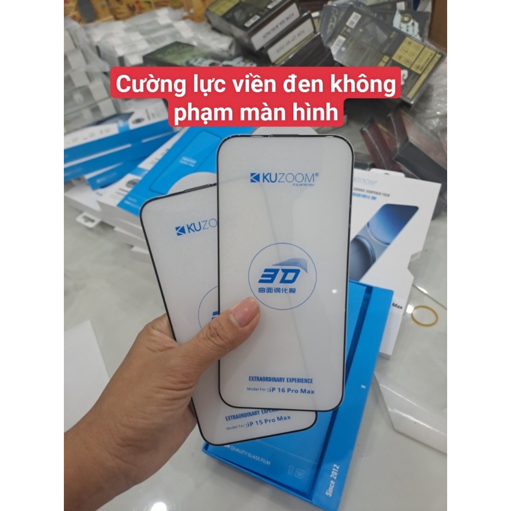 [CƯỜNG LỰC VIỀN RẤT MỎNG] CƯỜNG LỰC KUZOOM 3D VIỀN SIÊU MỎNG KHÔNG PHẠM VÀO MÀN HÌNH CHO dòng m