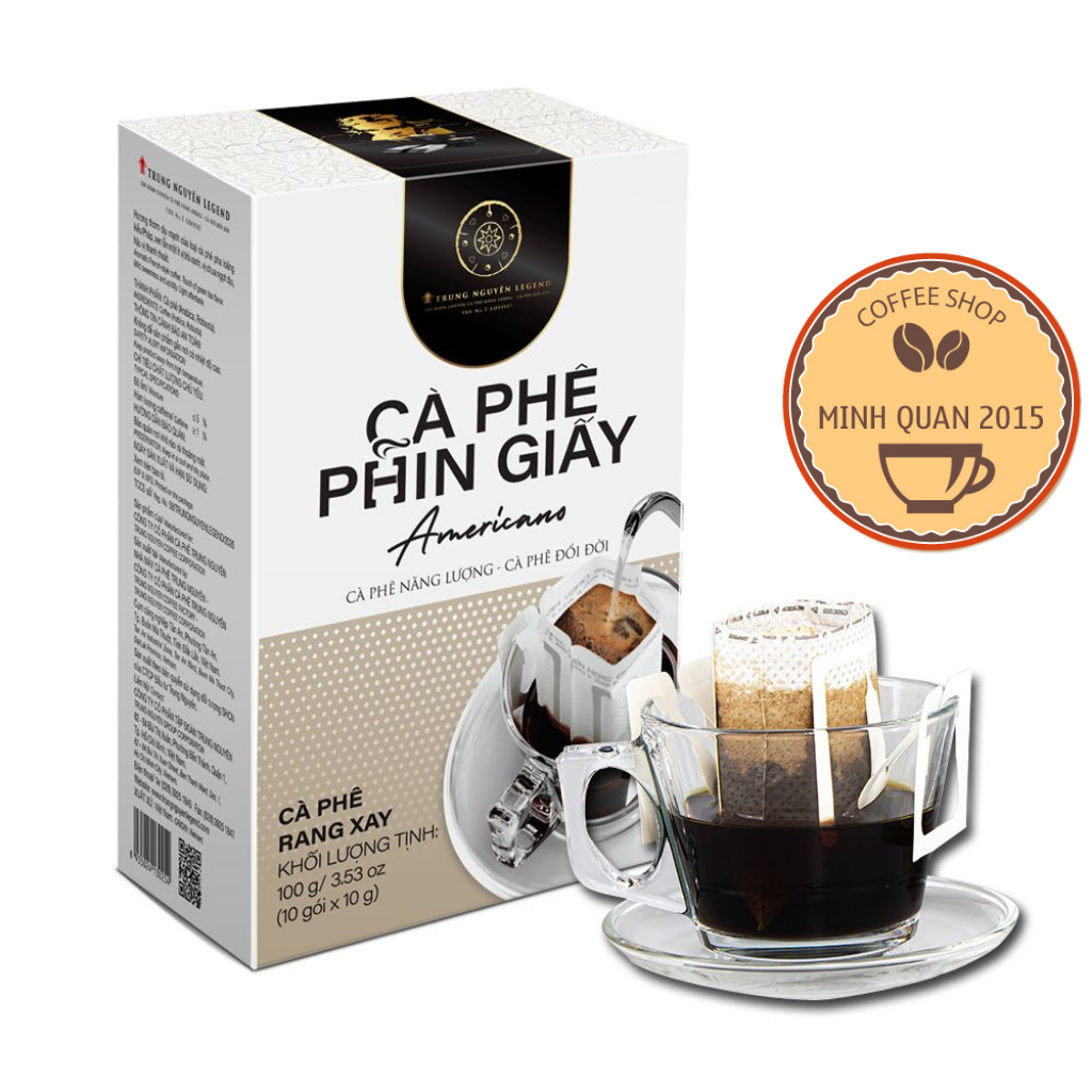 Cà Phê Phin Giấy Trung Nguyên Legend Americano Hương Thơm dịu mạnh