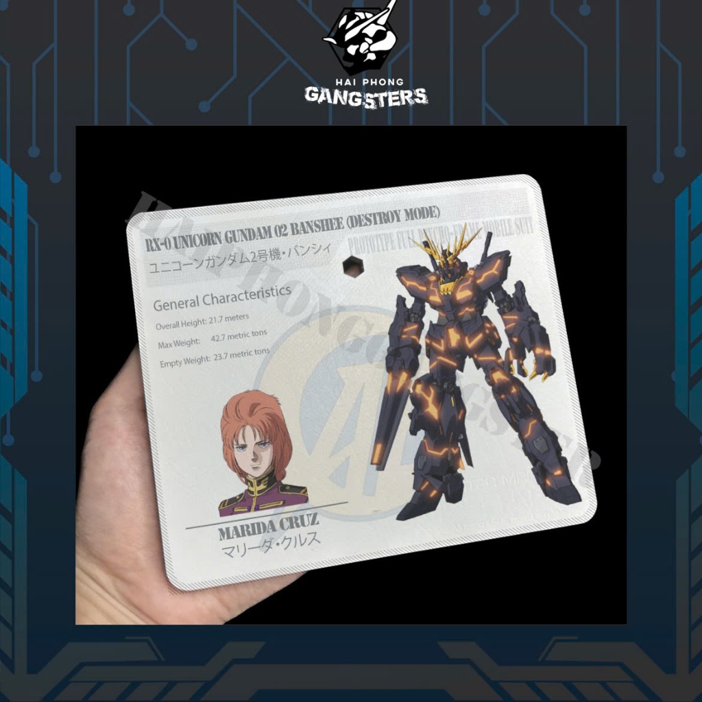 [Nhắn shop trước]UG - UNICORN GUNDAM 02 BANSHEE / NORN (UNICORN MODE / DESTROY MODE) - Base mica HG 