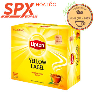  Trà Lipton Túi Lọc Nhãn Vàng Hộp có 100 Túi lọc x 2g 1 gói  hàng nhập khẩu   