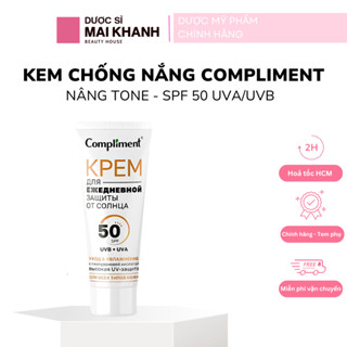 Kem Chống Nắng Compliment Hyaluronic SPF50 Cấp Nước và Bảo Vệ Da-50ml
