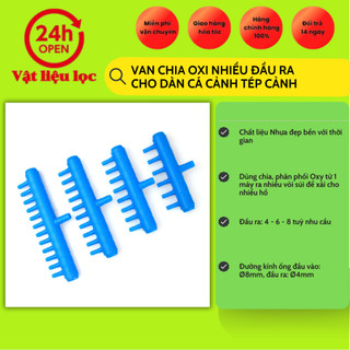 Van Chia Oxi Nhiều đầu ra cho dàn cá cảnh tép cảnh