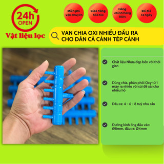 Van Chia Oxi Nhiều đầu ra cho dàn cá cảnh tép cảnh