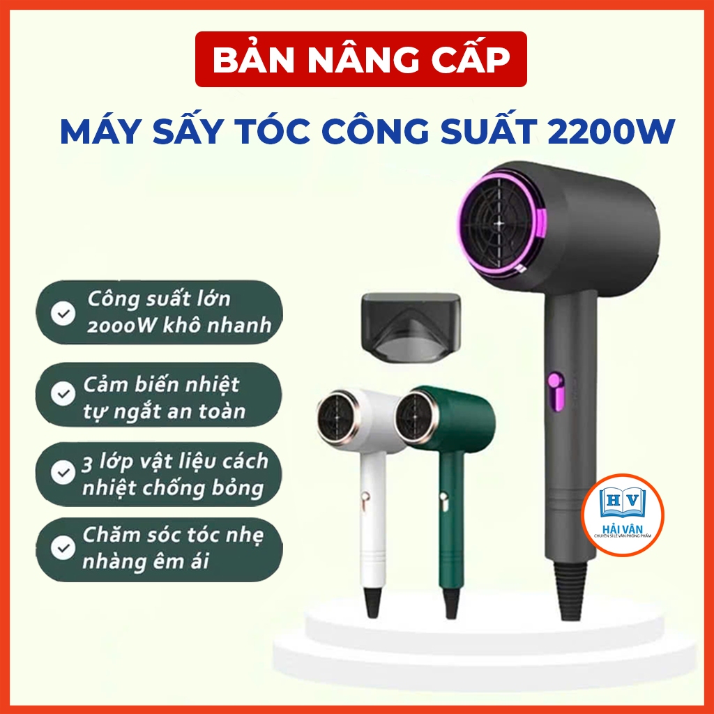 Máy Sấy Tóc 2 Chiều Nóng Lạnh Công Suất Lớn 2000W, Máy Xấy Với 3 Chế Độ Sấy Tạo Kiểu Chăm Sóc Tóc Chuyên Nghiệp