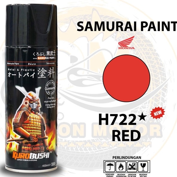 Samurai H722 sơn xịt xe máy màu đỏ