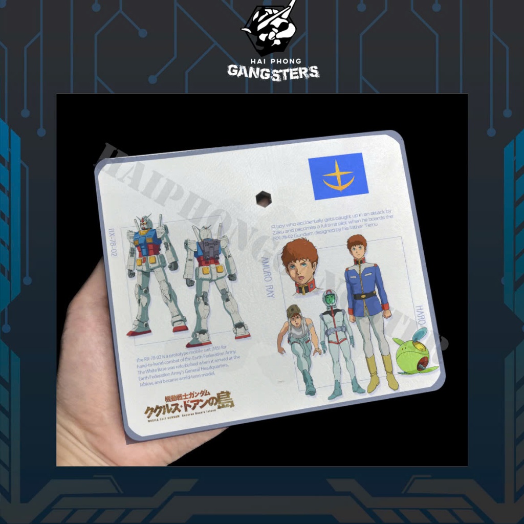 [Nhắn shop trước]AD1 - AMURO RAY RX-78-02 Cucuruz Doan Island Rx78-2 -  Base mica dành cho Gundam