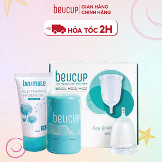 Cốc Nguyệt San BeUcup Silicol Y Tế Wacker Đức Siêu Mềm, Đạt Chuẩn FDA Hoa Kỳ