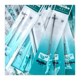Combo 5-10 que nặn mụn Malika, cây nặn mụn 2 đầu inox