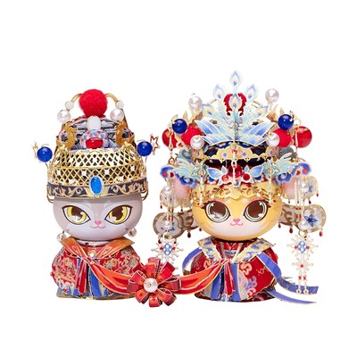 Mô Hình Kim Loại Lắp Ráp 3D MU Đôi Mèo Thiên Thành (60 mảnh, Cat Couple) YM-N146-GH – MP1268