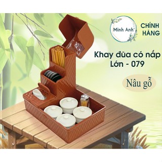 [Hỏa tốc] Khay đựng đũa muỗng, khay dua, nhựa hộp giấy, có nắp đậy, Gia Đình.