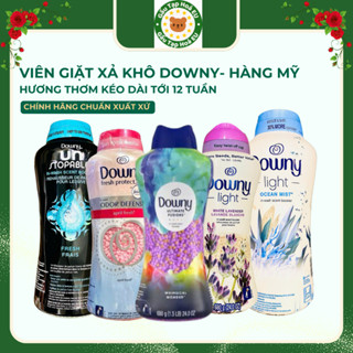 Viên Xả Vải Khô Downy, Hạt Tăng Cường Mùi Hương Tươi Mới Cho Quần Áo Thơm Lâu tới 12 tuần (hàng Mỹ)