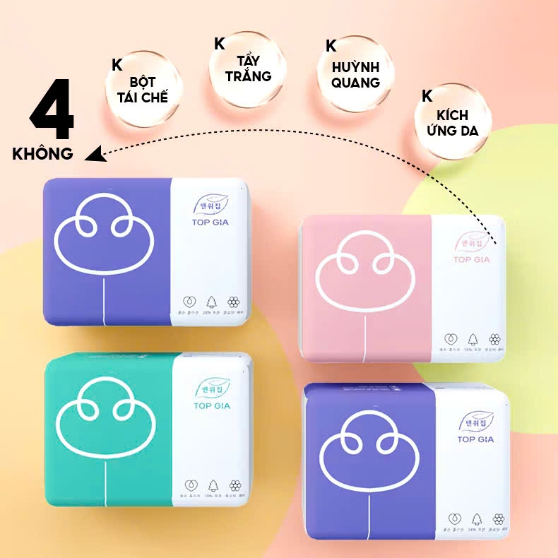 Combo 10 gói Khăn Giấy Gấu Trúc Loại 1 Giấy ăn gấu trúc, gói rút 3 màu cao cấp Top Gia 4 lớp dày dặn, mềm mịn