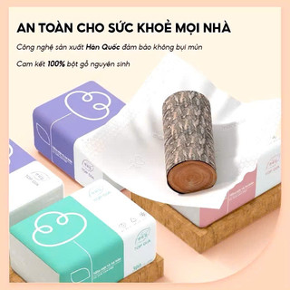 Combo 10 gói Khăn Giấy Gấu Trúc Loại 1 Giấy ăn gấu trúc, gói rút 3 màu cao cấp Top Gia 4 lớp dày dặn, mềm mịn