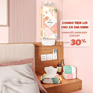 Combo 10 gói Khăn Giấy Gấu Trúc Loại 1 Giấy ăn gấu trúc, gói rút 3 màu cao cấp Top Gia 4 lớp dày dặn, mềm mịn