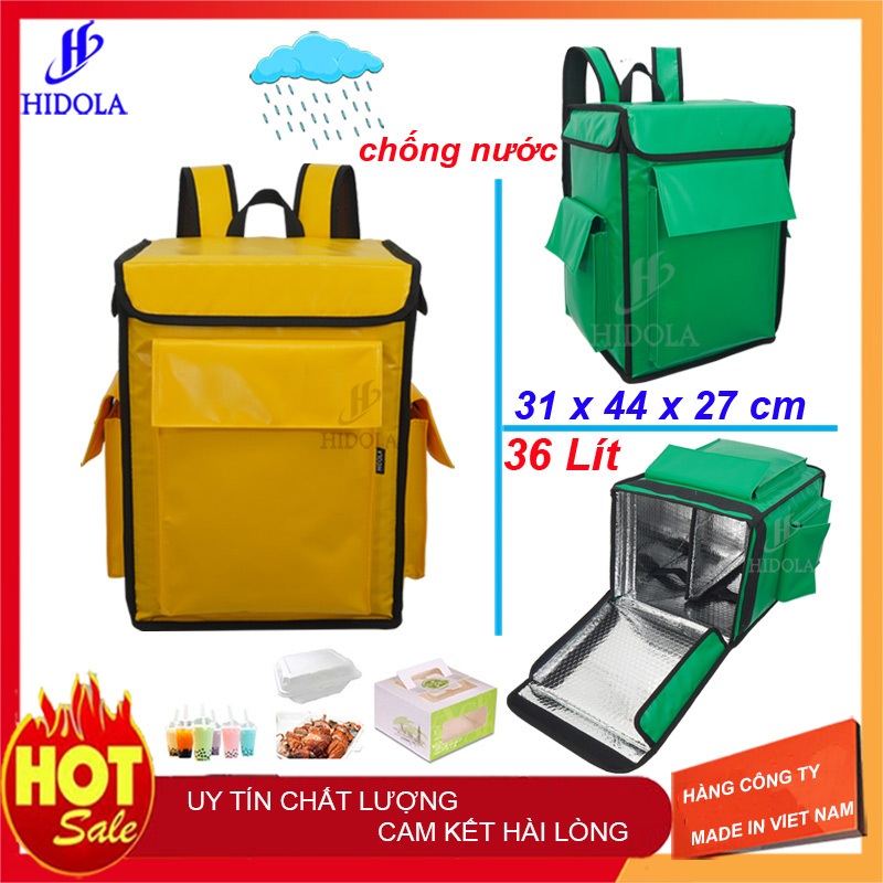 Balô giao hàng giữ nhiệt 7166B, 36 lít