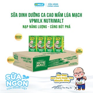 Sữa ca cao mầm lúa mạch đen VPMilk Nutrimalt 110ml (thùng 48 hộp)