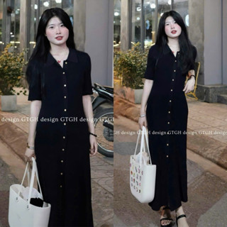 Váy suông [ Quảng Châu Loại 1 ] 117cm cam kết chất len đẹp mềm siêu co giãn dáng maxi ( bầu cũng thoải mái)