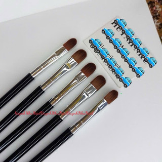 5 CÂY CỌ TRÒN CÁN GỖ ĐEN LÔNG MỀM LÀM NAIL