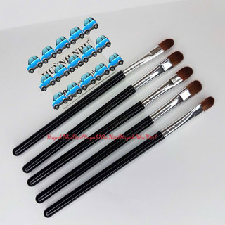 5 CÂY CỌ TRÒN CÁN GỖ ĐEN LÔNG MỀM LÀM NAIL