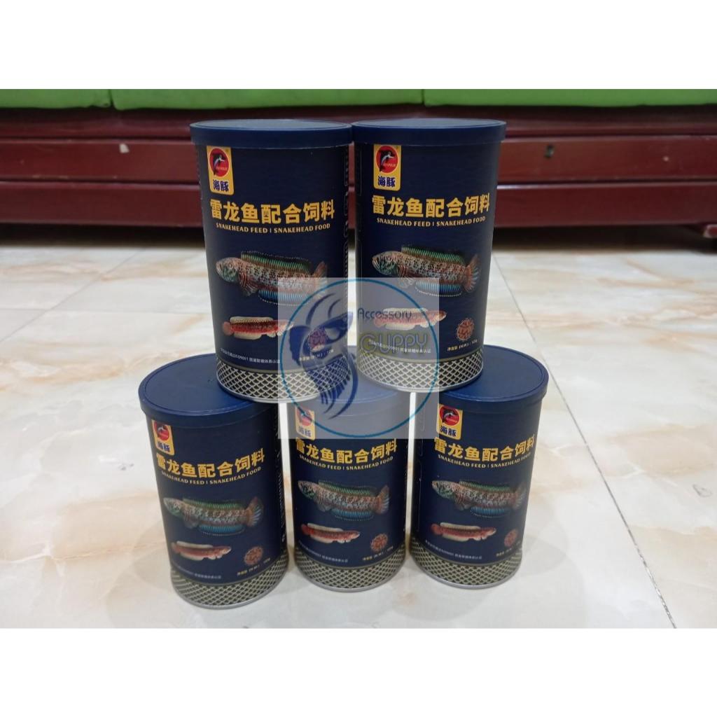 Cám cá lóc Porpoise 125g - Thức ăn cá lóc cảnh giúp lên màu cá, tăng màu sắc, bóng vảy, đậm vạch