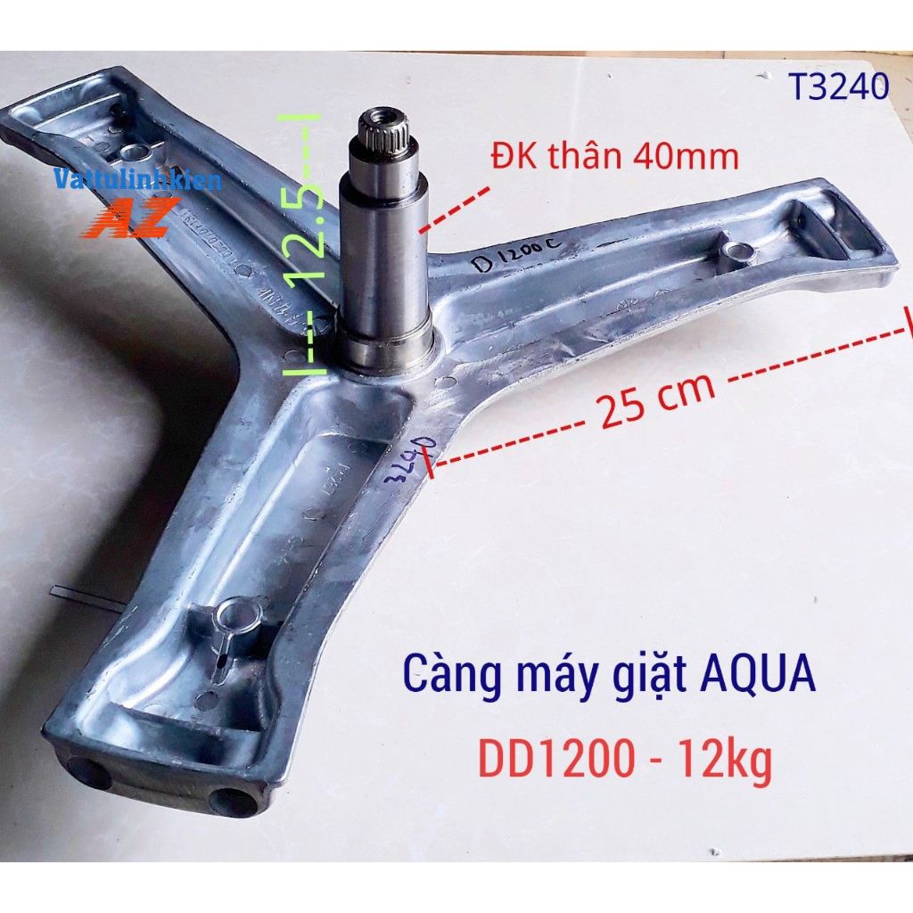 Trục ba càng máy giặt AQUA của ngang Model DD1200 - 12kg