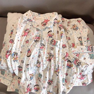  Đồ bộ nữ đồ mặc nhà ngủ nữ HUNALY dài tay dáng rộng bigsize đáng yêu cute tiểu thư nhẹ nhàng D020 T9T4 