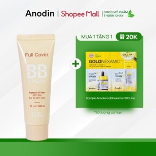 Kem Nền Trang Điểm chống nắng ISK Full Cover BB Cream SPF 50+/PA+++ 45ml