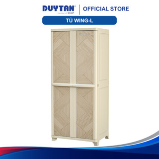 Tủ Wing-L DUY TÂN nhựa PP/ABS, tủ treo quần áo cao, tủ quần áo đa năng, tiện lợi (tặng kèm móc)