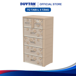  Tủ Tabi-L 5 tầng DUY TÂN nhựa PP ABS bao gồm 4 hộc lớn và 2 hộc nhỏ tủ quần áo đa năng tiện lợi 