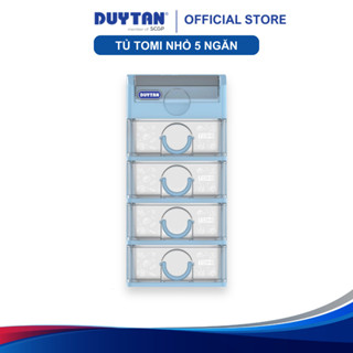 Tủ Tomi nhỏ 5 ngăn DUY TÂN nhựa PP/ABS, tủ mỹ phẩm, tủ văn phòng, mini để bàn tiện lợi