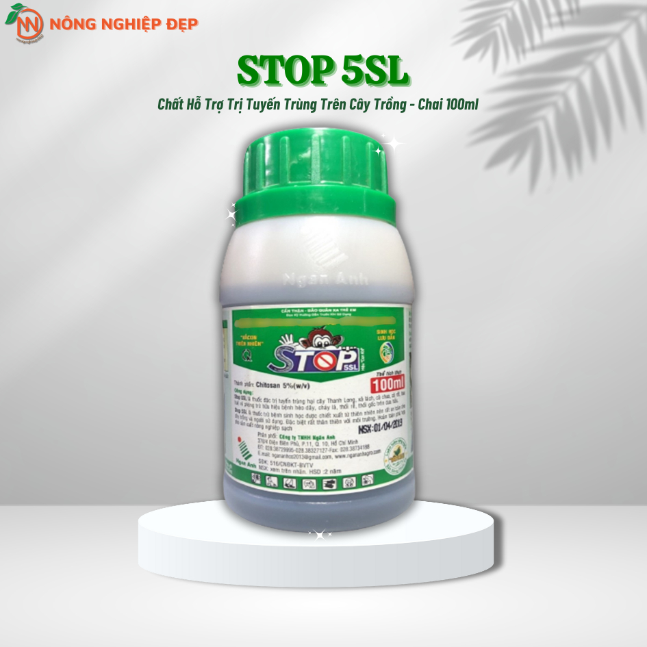 Stop 5SL Chai100ml - Chất hỗ trợ phòng trừ tuyến trùng trên cây trồng