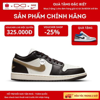 Giày Air Jd1 Low Shadow Brown DC0774-200 Auth phong cách thể thao dành cho nam nữ, Jordan cổ thấp Chính Hãng Fullbox